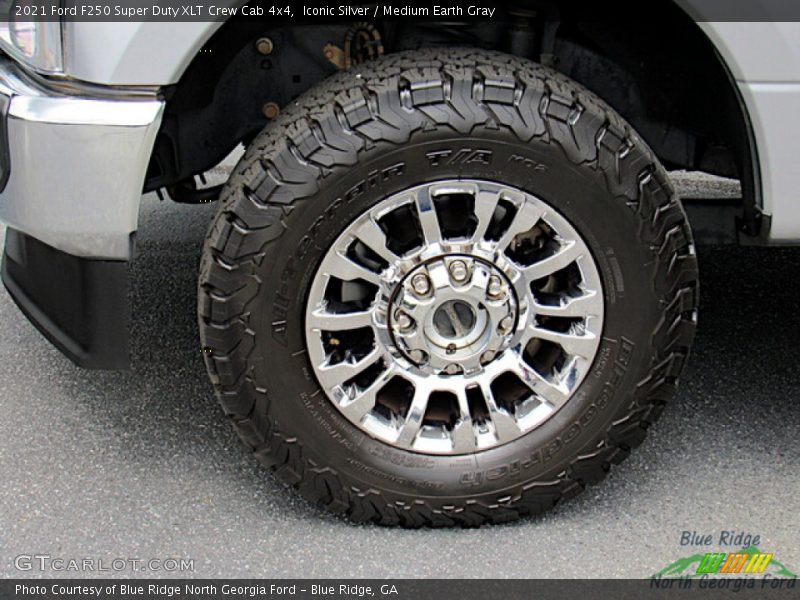 Iconic Silver / Medium Earth Gray 2021 Ford F250 Super Duty XLT Crew Cab 4x4