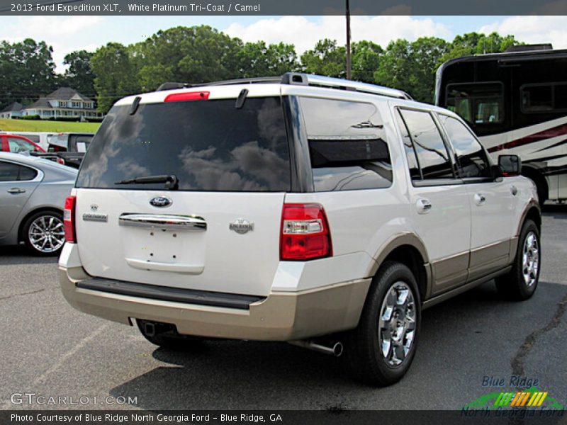 White Platinum Tri-Coat / Camel 2013 Ford Expedition XLT