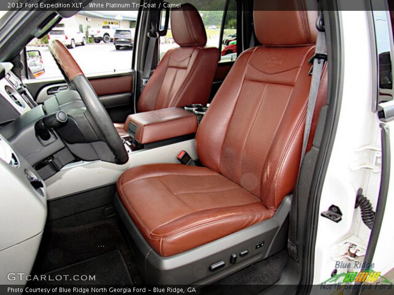 White Platinum Tri-Coat / Camel 2013 Ford Expedition XLT
