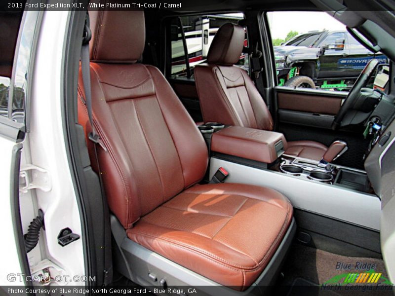 White Platinum Tri-Coat / Camel 2013 Ford Expedition XLT