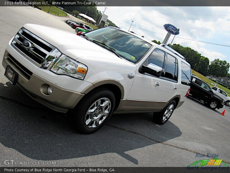 White Platinum Tri-Coat / Camel 2013 Ford Expedition XLT