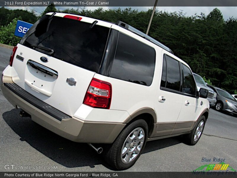 White Platinum Tri-Coat / Camel 2013 Ford Expedition XLT