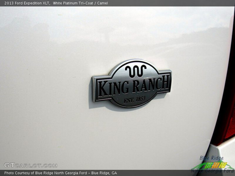 White Platinum Tri-Coat / Camel 2013 Ford Expedition XLT