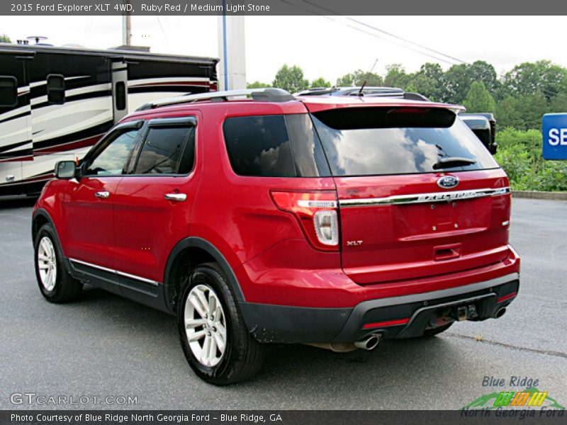 Ruby Red / Medium Light Stone 2015 Ford Explorer XLT 4WD