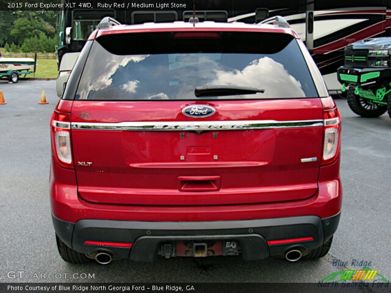 Ruby Red / Medium Light Stone 2015 Ford Explorer XLT 4WD