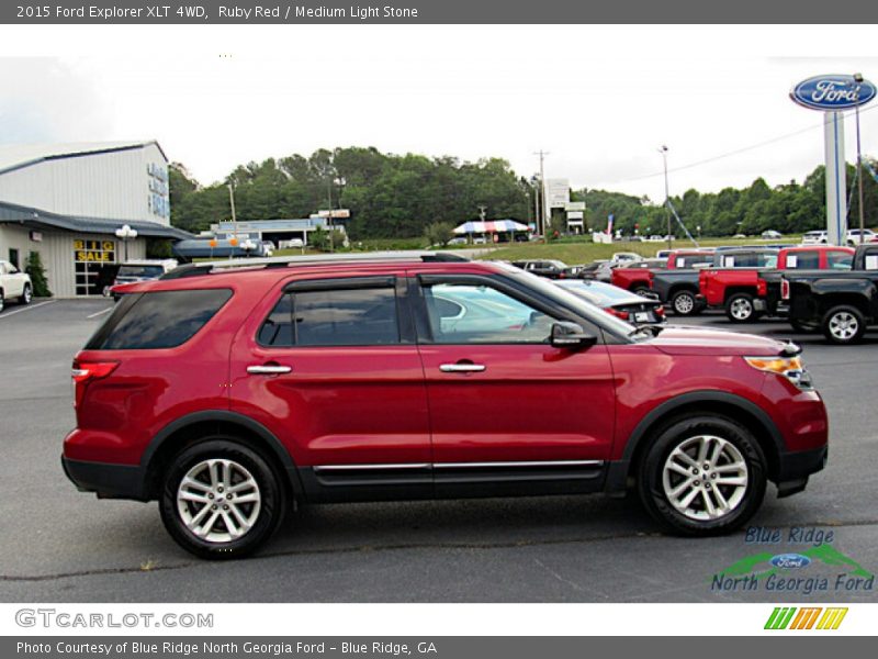 Ruby Red / Medium Light Stone 2015 Ford Explorer XLT 4WD