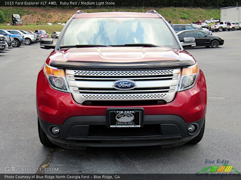 Ruby Red / Medium Light Stone 2015 Ford Explorer XLT 4WD