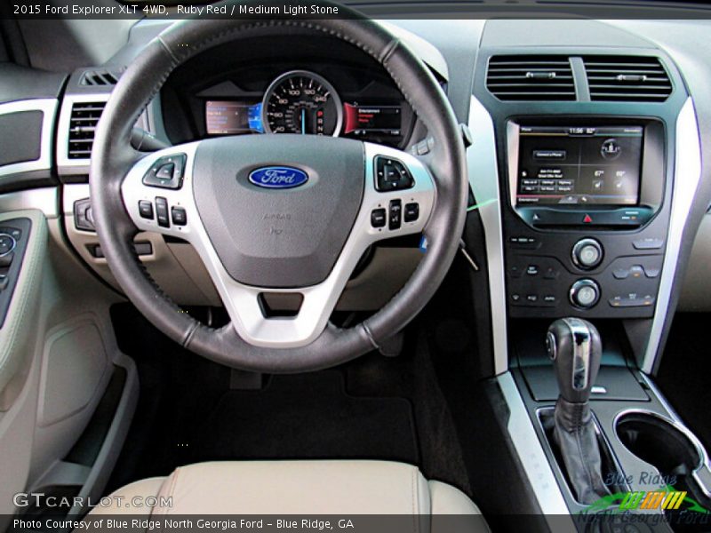 Ruby Red / Medium Light Stone 2015 Ford Explorer XLT 4WD