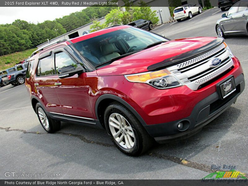 Ruby Red / Medium Light Stone 2015 Ford Explorer XLT 4WD