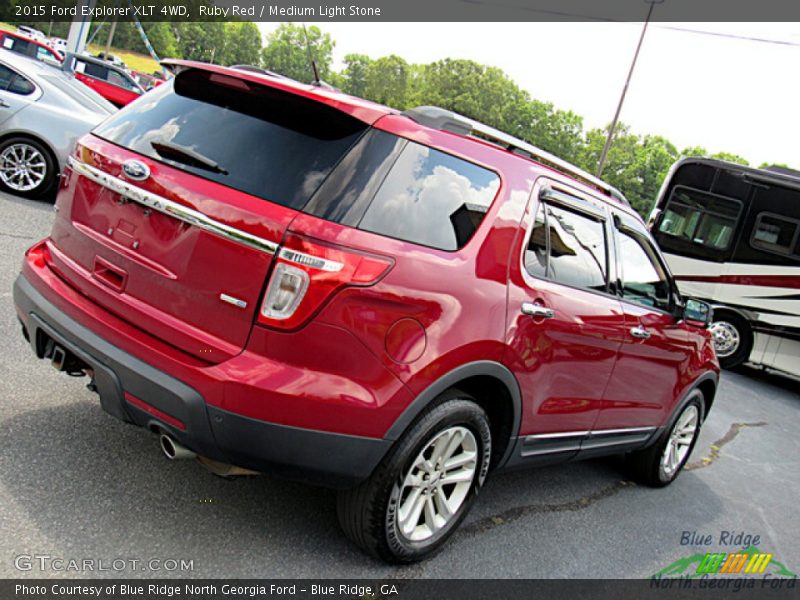 Ruby Red / Medium Light Stone 2015 Ford Explorer XLT 4WD