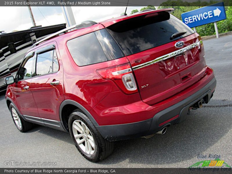 Ruby Red / Medium Light Stone 2015 Ford Explorer XLT 4WD