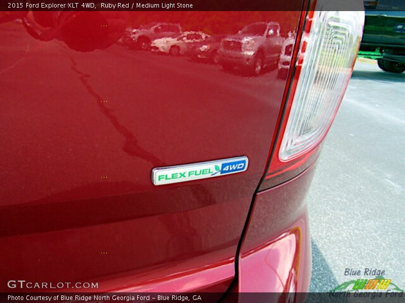 Ruby Red / Medium Light Stone 2015 Ford Explorer XLT 4WD