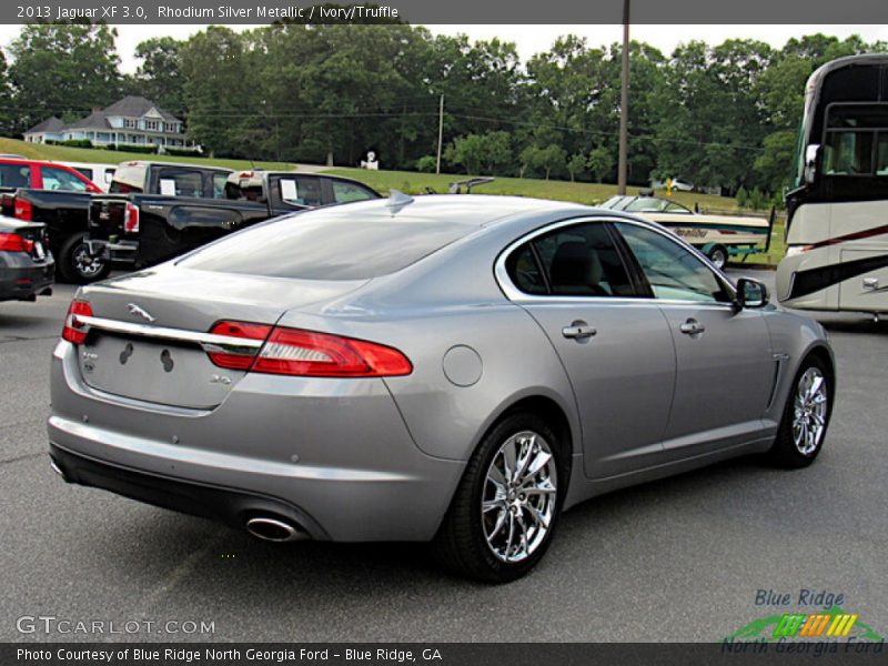 Rhodium Silver Metallic / Ivory/Truffle 2013 Jaguar XF 3.0