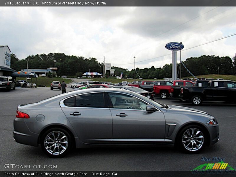 Rhodium Silver Metallic / Ivory/Truffle 2013 Jaguar XF 3.0