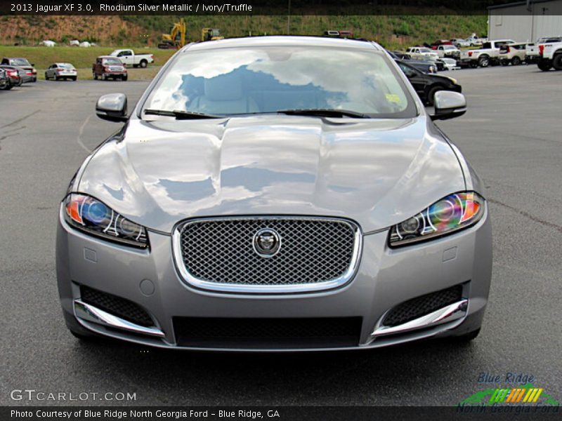 Rhodium Silver Metallic / Ivory/Truffle 2013 Jaguar XF 3.0