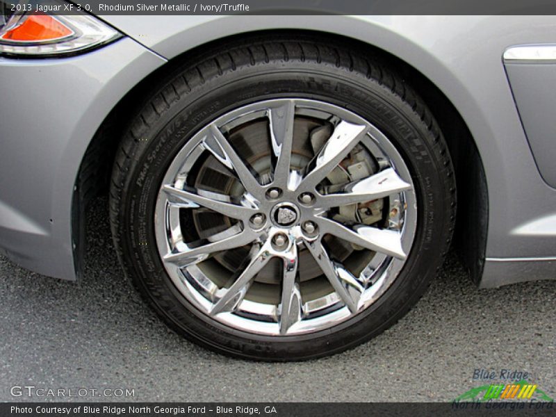 Rhodium Silver Metallic / Ivory/Truffle 2013 Jaguar XF 3.0