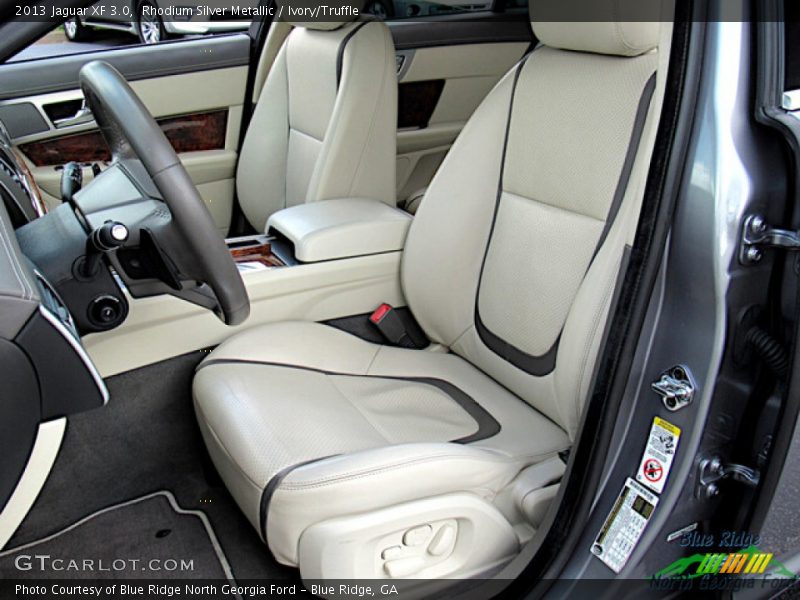 Rhodium Silver Metallic / Ivory/Truffle 2013 Jaguar XF 3.0