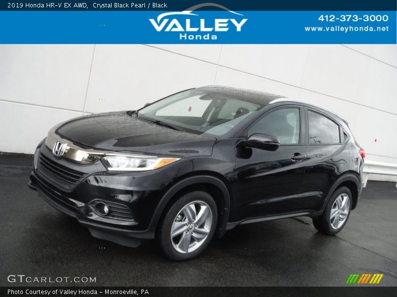 Crystal Black Pearl / Black 2019 Honda HR-V EX AWD