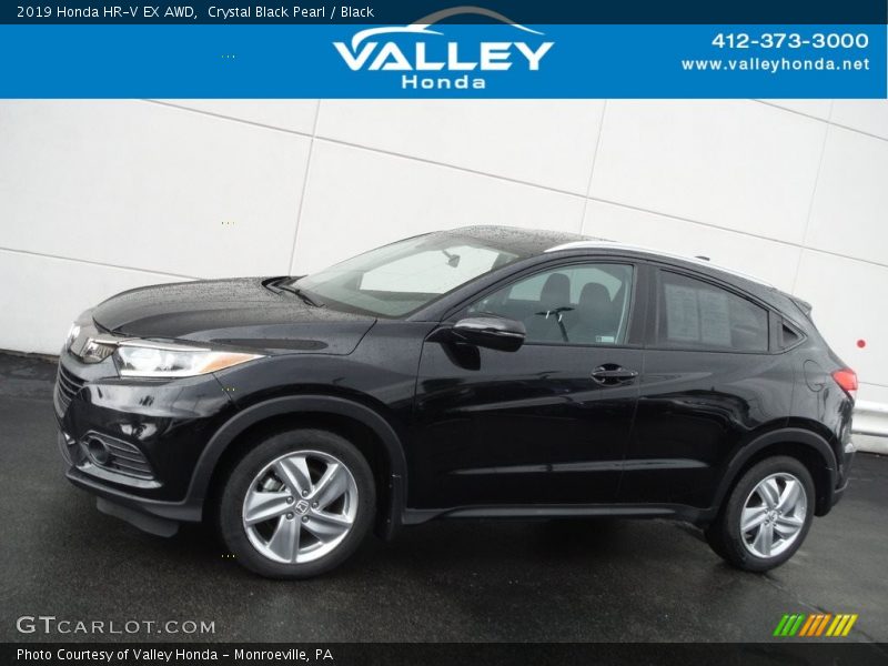 Crystal Black Pearl / Black 2019 Honda HR-V EX AWD