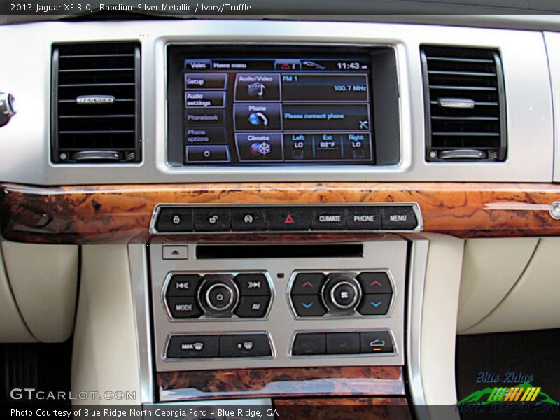 Rhodium Silver Metallic / Ivory/Truffle 2013 Jaguar XF 3.0