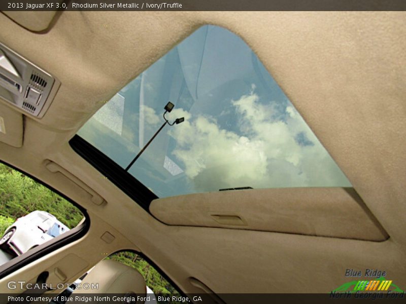 Rhodium Silver Metallic / Ivory/Truffle 2013 Jaguar XF 3.0