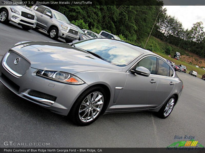 Rhodium Silver Metallic / Ivory/Truffle 2013 Jaguar XF 3.0