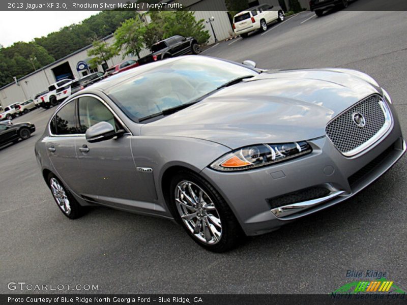 Rhodium Silver Metallic / Ivory/Truffle 2013 Jaguar XF 3.0