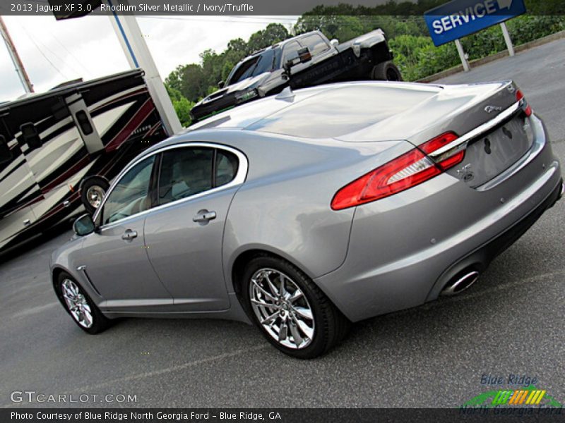Rhodium Silver Metallic / Ivory/Truffle 2013 Jaguar XF 3.0