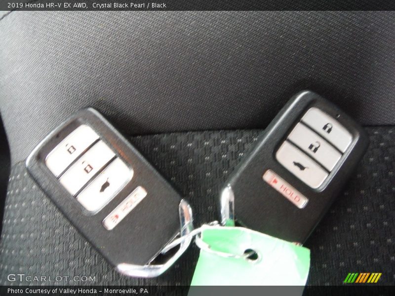 Crystal Black Pearl / Black 2019 Honda HR-V EX AWD