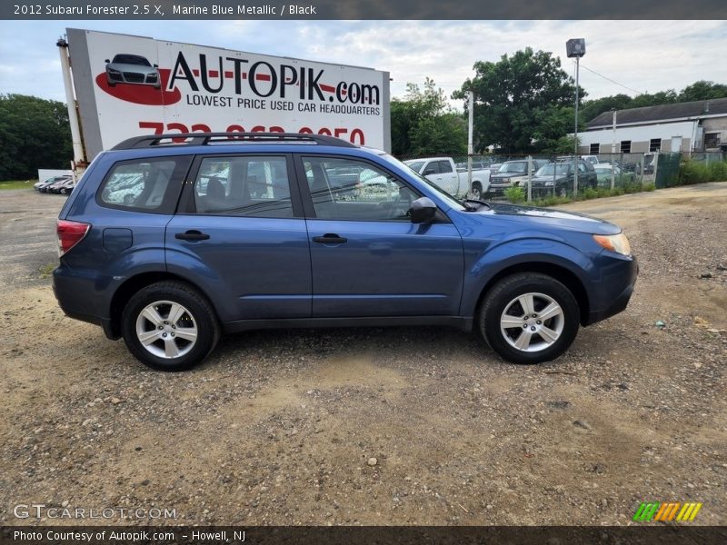 Marine Blue Metallic / Black 2012 Subaru Forester 2.5 X