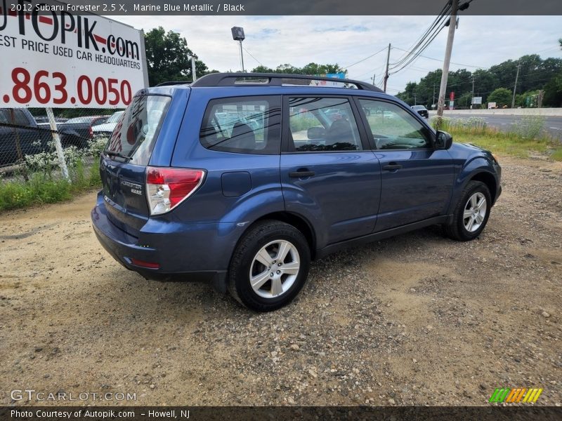 Marine Blue Metallic / Black 2012 Subaru Forester 2.5 X