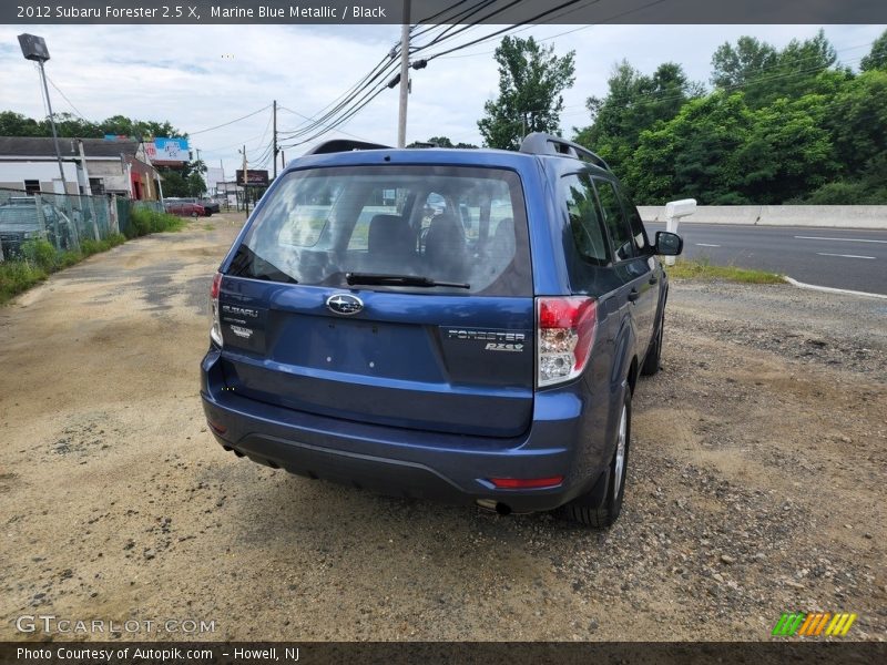 Marine Blue Metallic / Black 2012 Subaru Forester 2.5 X