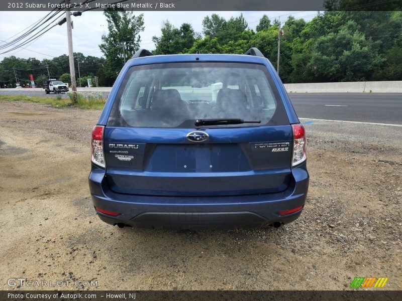 Marine Blue Metallic / Black 2012 Subaru Forester 2.5 X