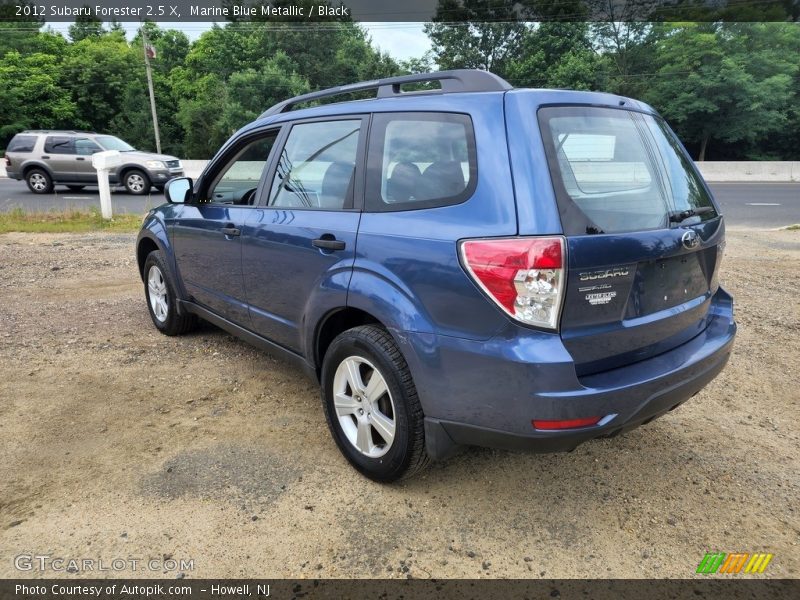 Marine Blue Metallic / Black 2012 Subaru Forester 2.5 X