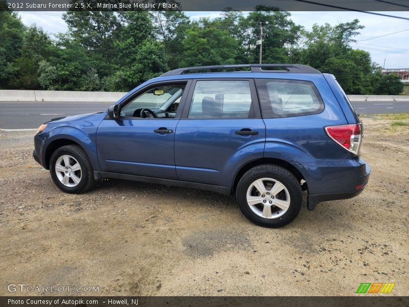 Marine Blue Metallic / Black 2012 Subaru Forester 2.5 X