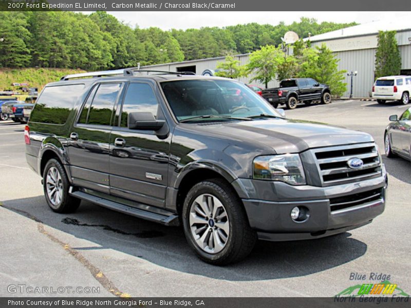 Carbon Metallic / Charcoal Black/Caramel 2007 Ford Expedition EL Limited