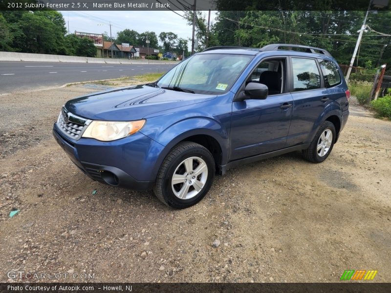 Marine Blue Metallic / Black 2012 Subaru Forester 2.5 X