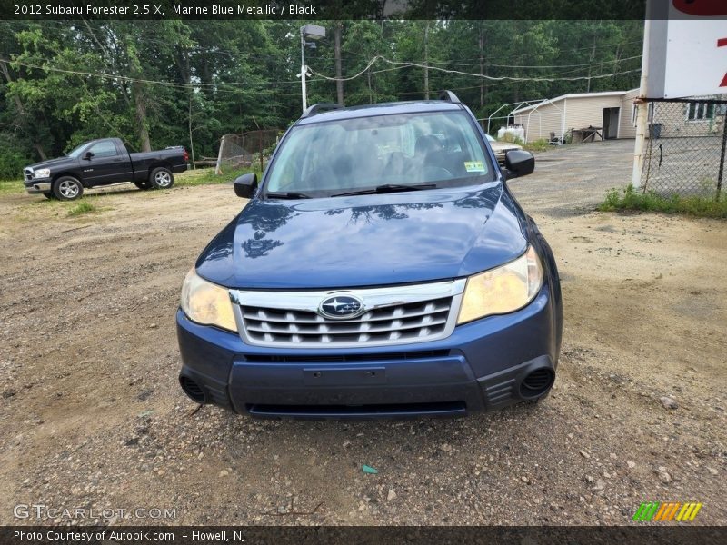 Marine Blue Metallic / Black 2012 Subaru Forester 2.5 X