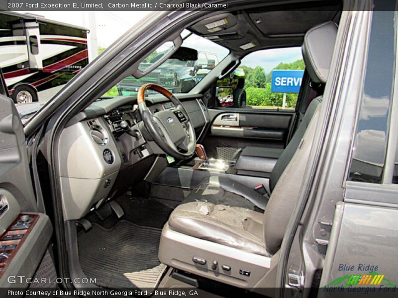Carbon Metallic / Charcoal Black/Caramel 2007 Ford Expedition EL Limited