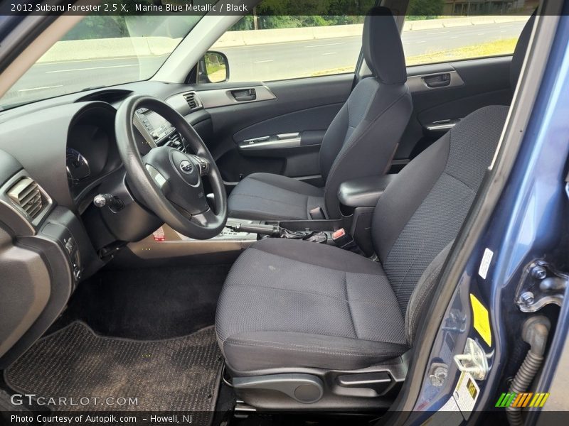 Marine Blue Metallic / Black 2012 Subaru Forester 2.5 X