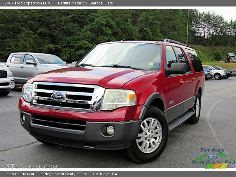 Redfire Metallic / Charcoal Black 2007 Ford Expedition EL XLT