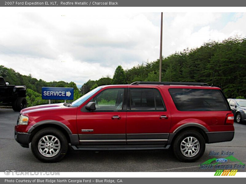 Redfire Metallic / Charcoal Black 2007 Ford Expedition EL XLT