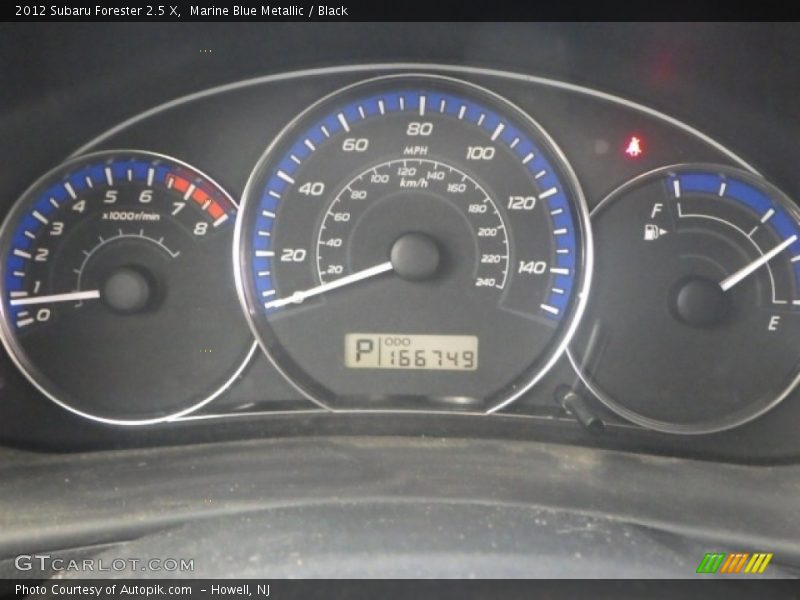 Marine Blue Metallic / Black 2012 Subaru Forester 2.5 X