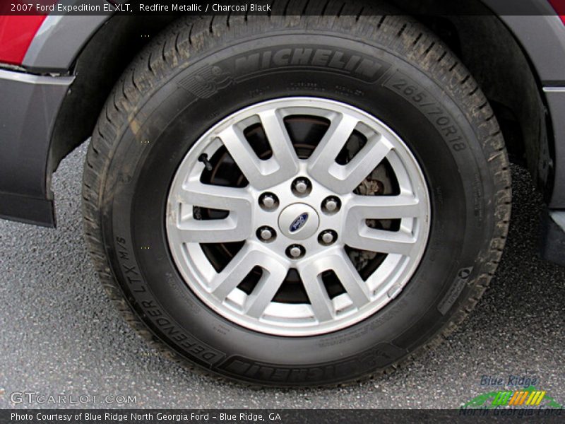 Redfire Metallic / Charcoal Black 2007 Ford Expedition EL XLT