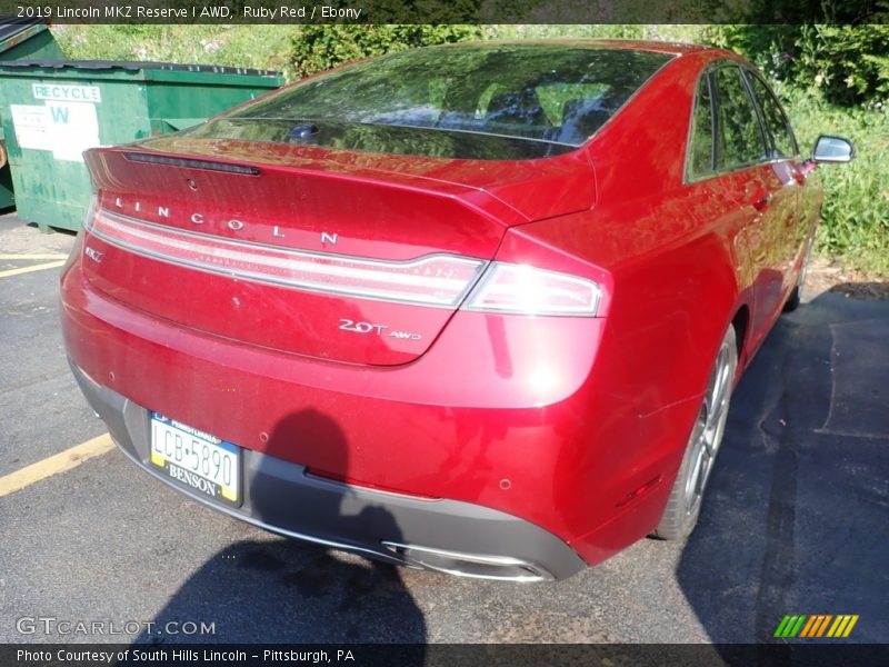Ruby Red / Ebony 2019 Lincoln MKZ Reserve I AWD