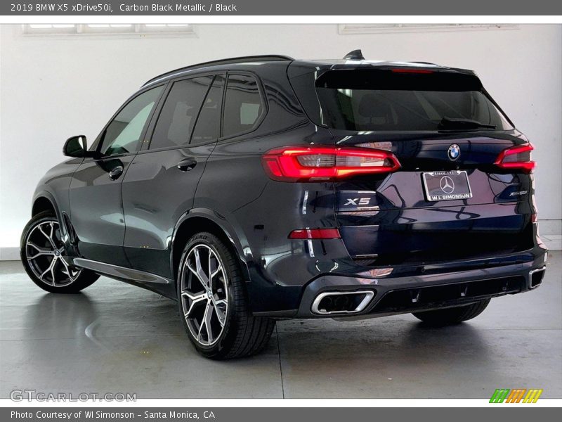 Carbon Black Metallic / Black 2019 BMW X5 xDrive50i