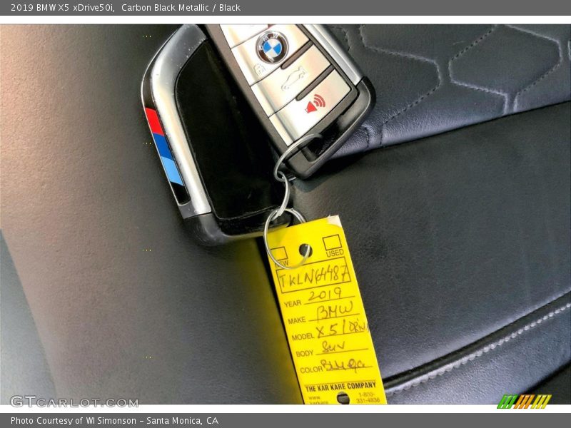 Carbon Black Metallic / Black 2019 BMW X5 xDrive50i