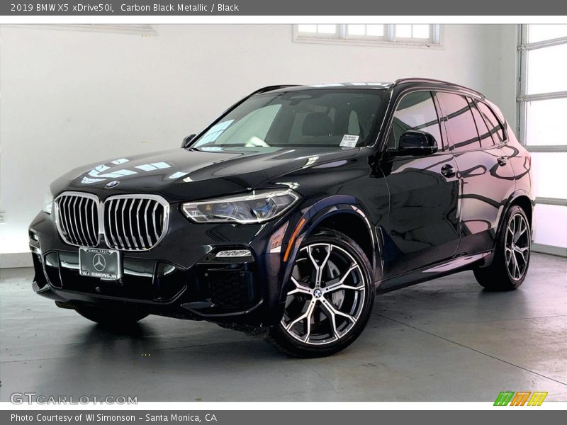 Carbon Black Metallic / Black 2019 BMW X5 xDrive50i