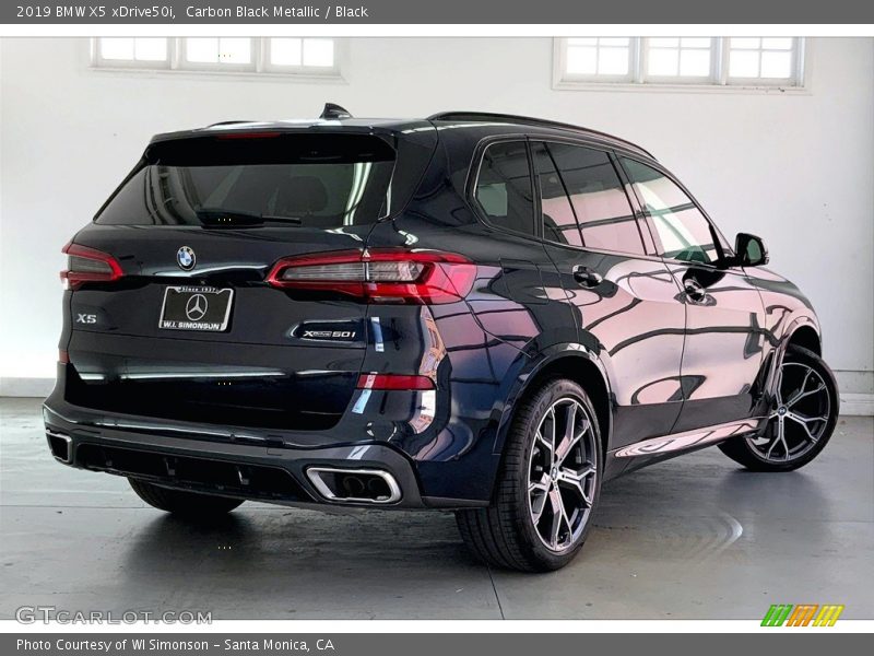 Carbon Black Metallic / Black 2019 BMW X5 xDrive50i