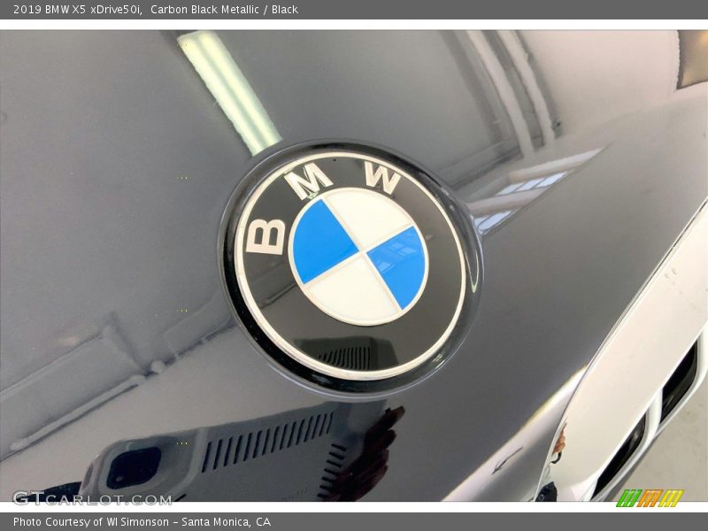 Carbon Black Metallic / Black 2019 BMW X5 xDrive50i